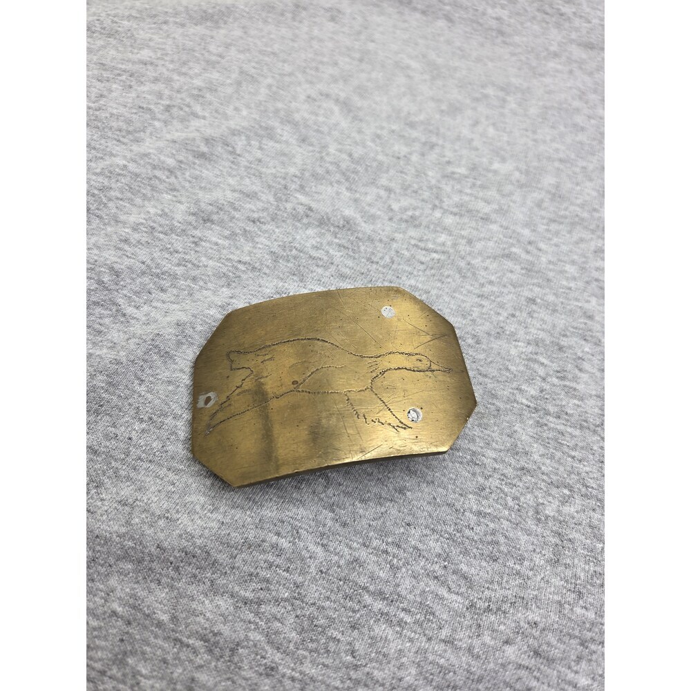 Antique Handmade Solid Brass Flying Goose Bird Belt Buckle